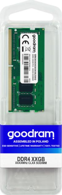 GOODRAM 16GB DDR4 3200MHZ CL22 PC4-25600 1.2V GR3200S464L22-16G SODIM Notebook RAM - 1